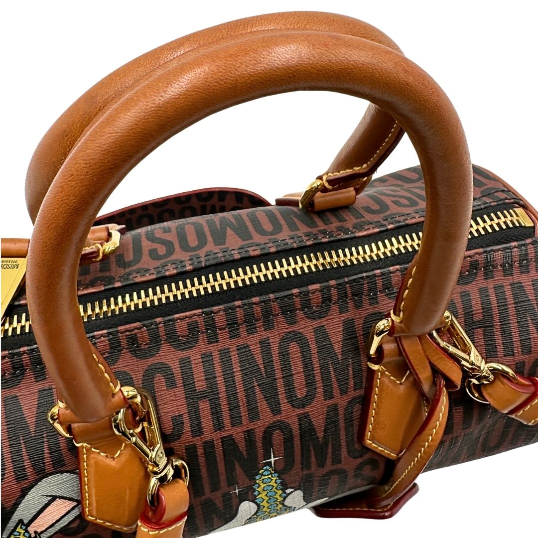 Bugs Bunny Bowler Moschino x Looney Tunes in canvas marrone