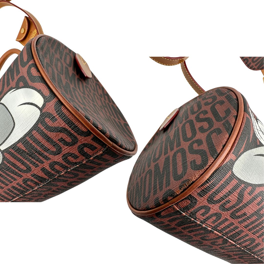 Bugs Bunny Bowler Moschino x Looney Tunes in canvas marrone