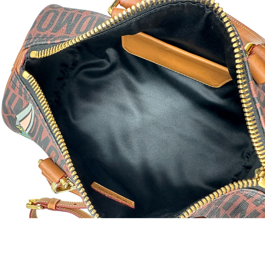 Bugs Bunny Bowler Moschino x Looney Tunes in canvas marrone