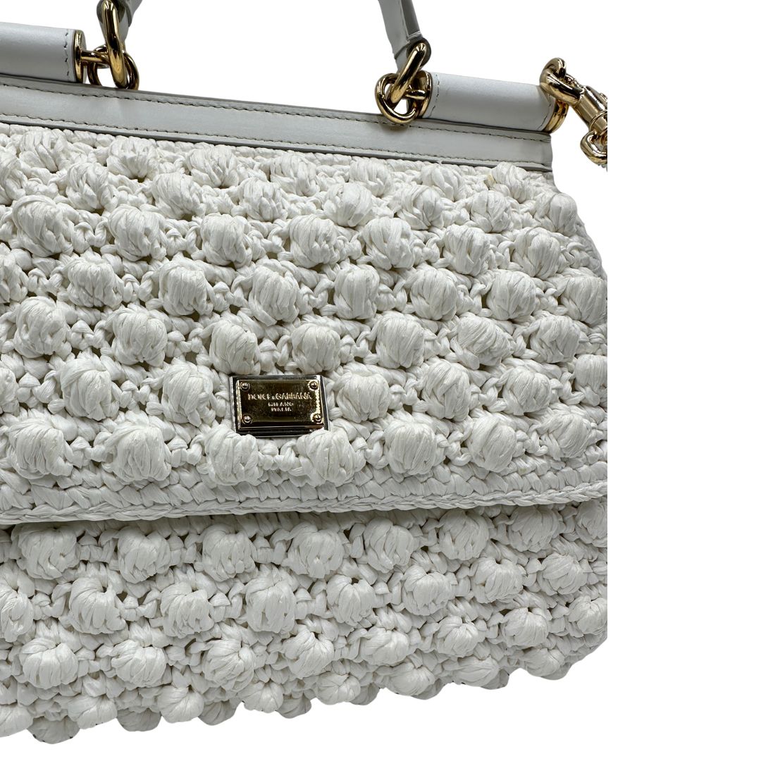 Borsa Dolce & Gabbana Miss Sicily crochet misura grande