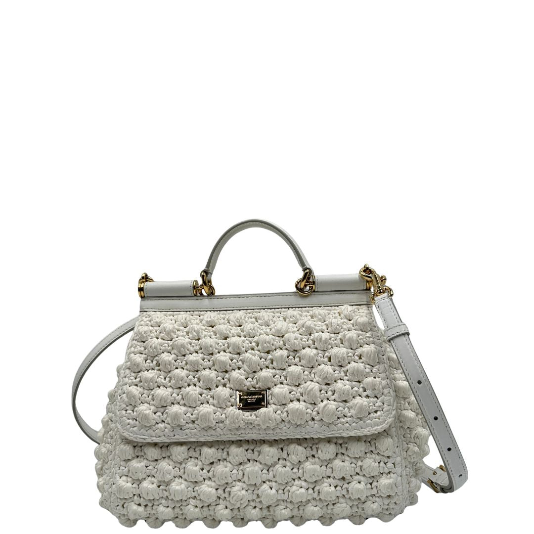 Borsa Dolce & Gabbana Miss Sicily crochet misura grande