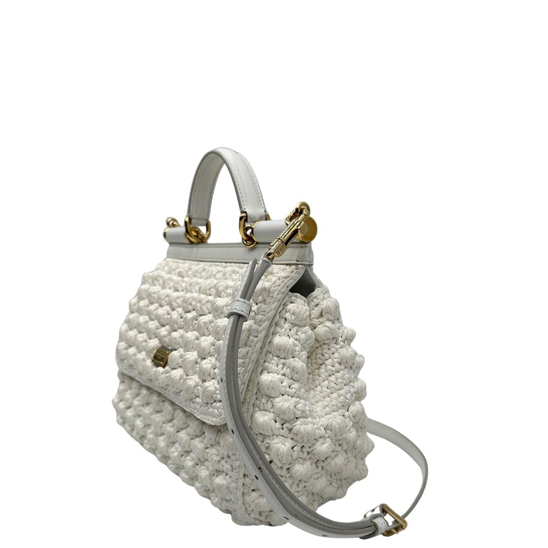 Borsa Dolce & Gabbana Miss Sicily crochet misura grande