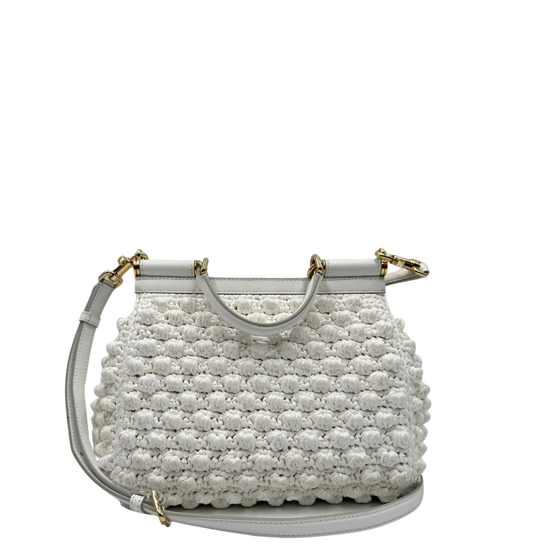 Borsa Dolce & Gabbana Miss Sicily crochet misura grande