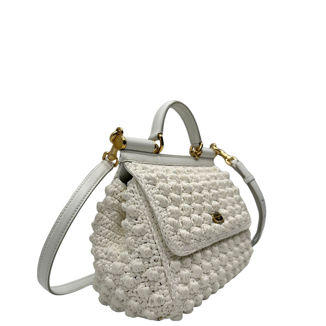 Borsa Dolce & Gabbana Miss Sicily crochet misura grande