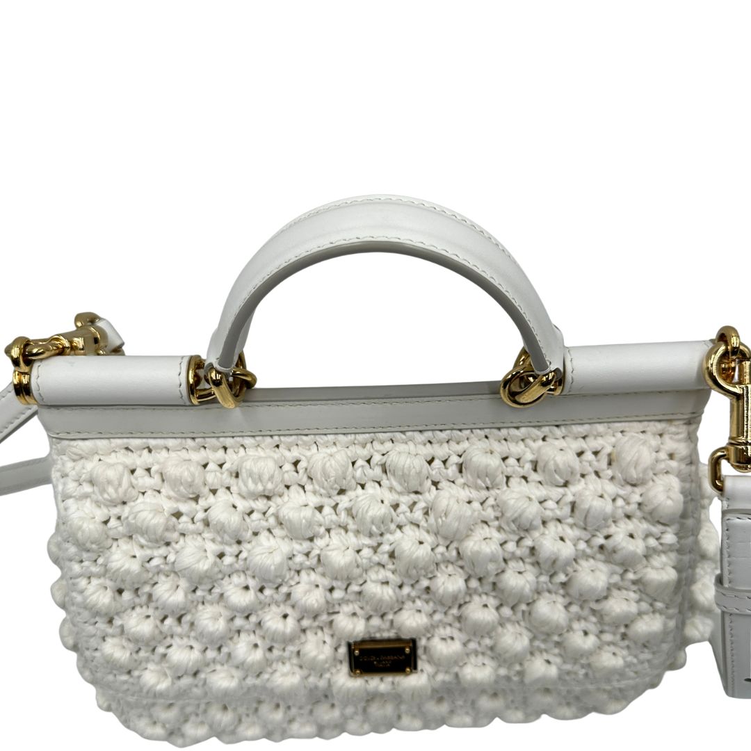 Borsa Dolce & Gabbana Miss Sicily crochet misura grande