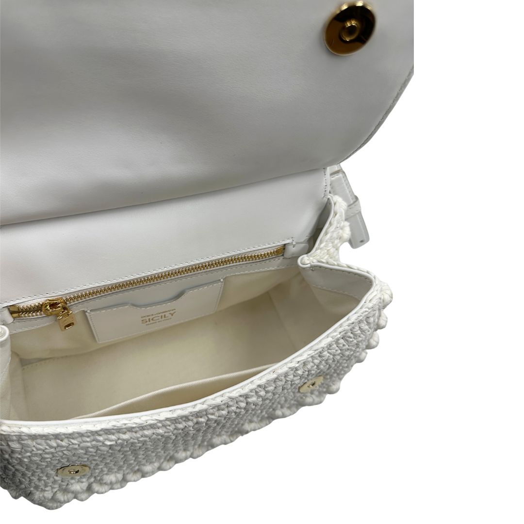Borsa Dolce & Gabbana Miss Sicily crochet misura grande