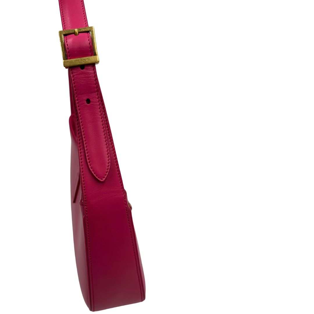 Borsa Le 5 à 7 Saint Laurent in pelle fucsia