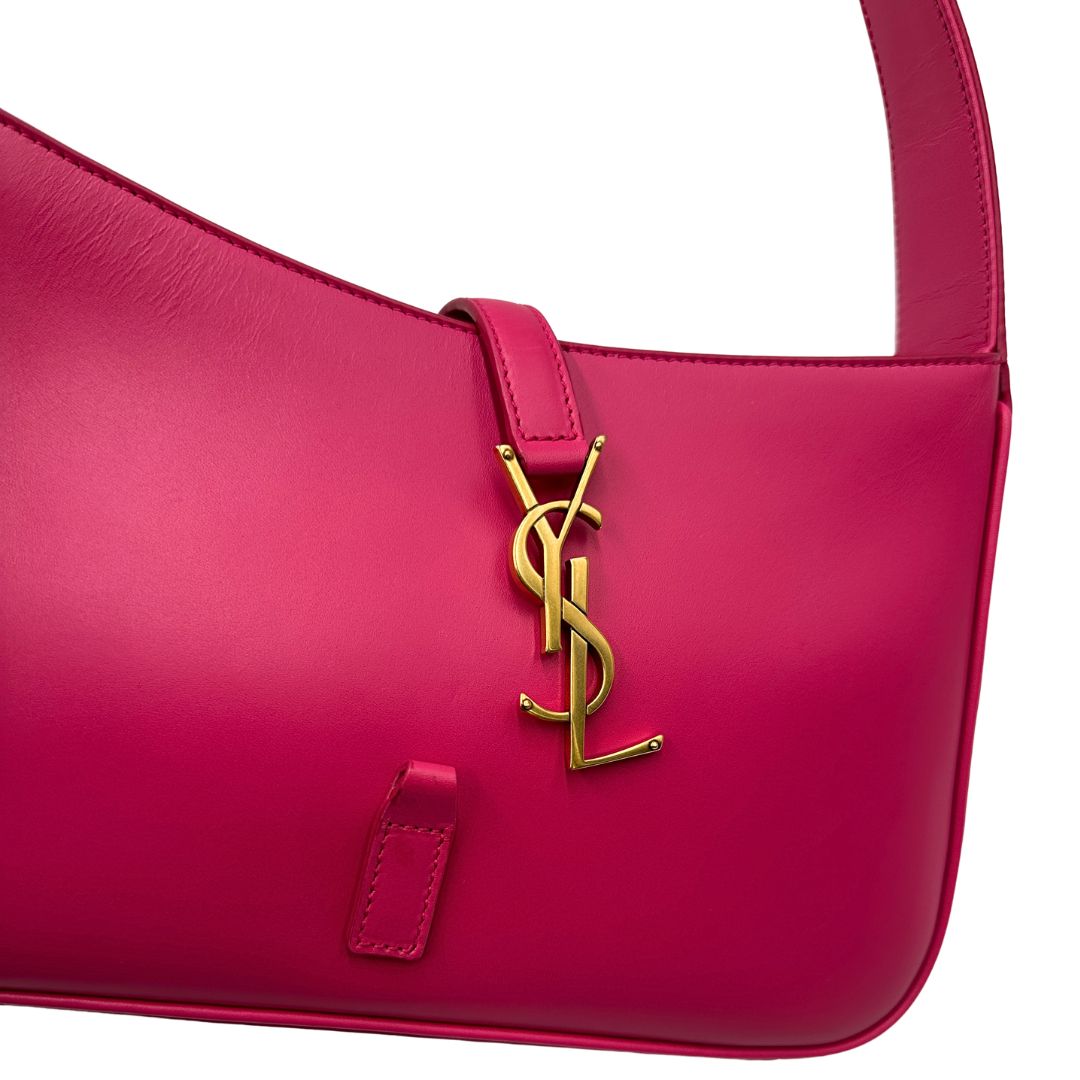 Borsa Le 5 à 7 Saint Laurent in pelle fucsia