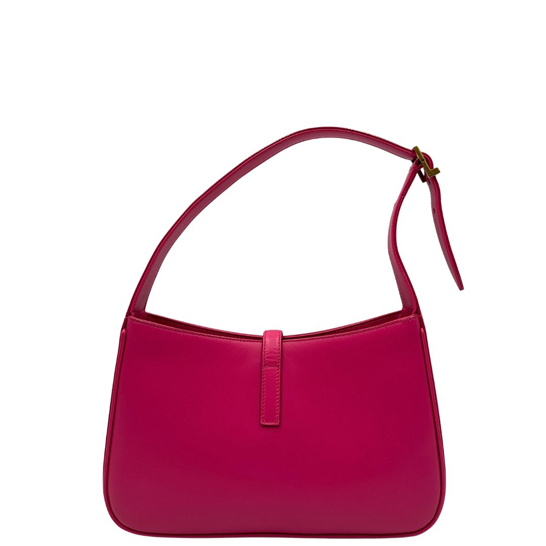 Borsa Le 5 à 7 Saint Laurent in pelle fucsia