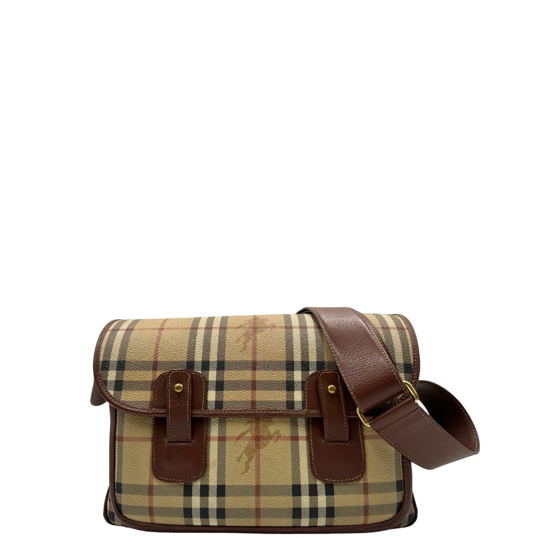 Cartella Burberry tartan (canvas, beige) – foto 1 di 17
