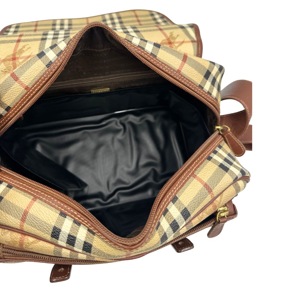 Cartella Burberry tartan (canvas, beige) – foto 12 di 17