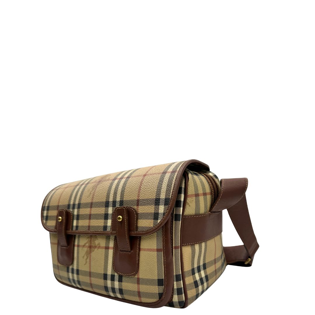 Cartella Burberry tartan (canvas, beige) – foto 4 di 17
