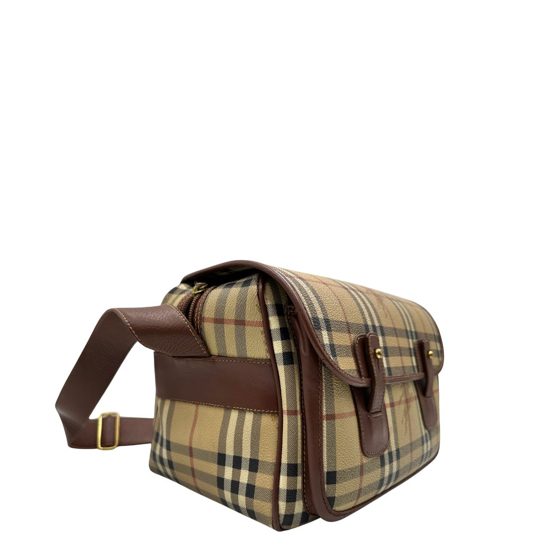 Cartella Burberry tartan (canvas, beige) – foto 3 di 17