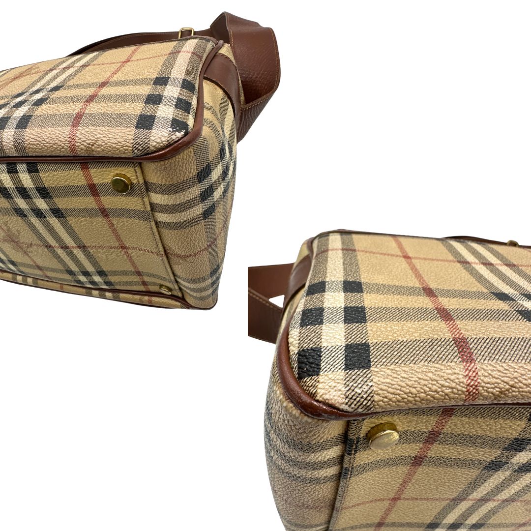 Cartella Burberry tartan (canvas, beige) – foto 10 di 17