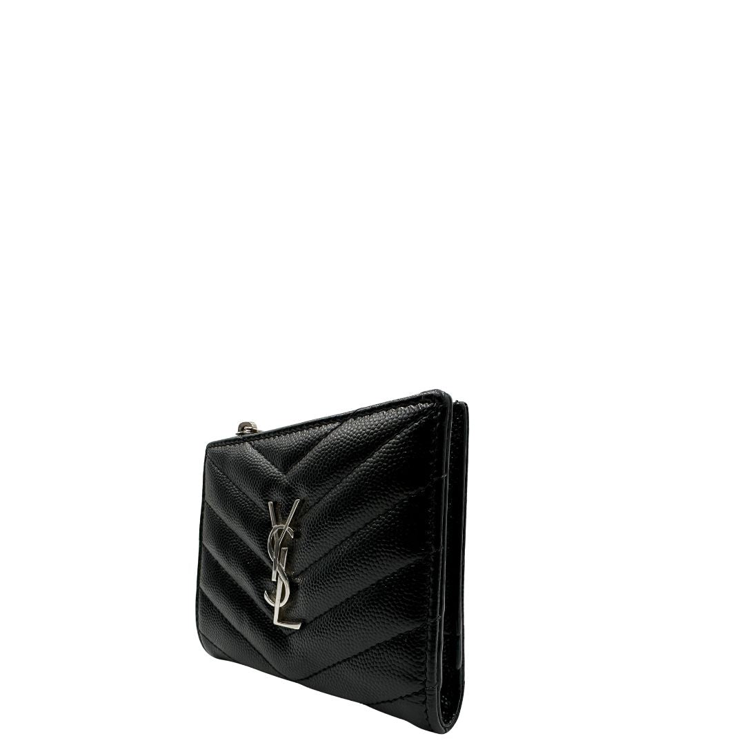 Portafoglio Saint Laurent Cassandre (pelle, nero) – foto 4 di 10