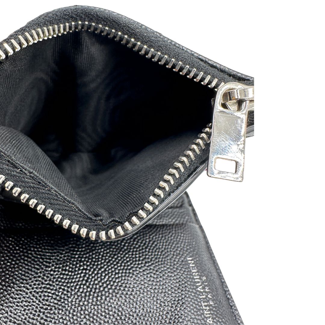 Portafoglio Saint Laurent Cassandre (pelle, nero) – foto 10 di 10