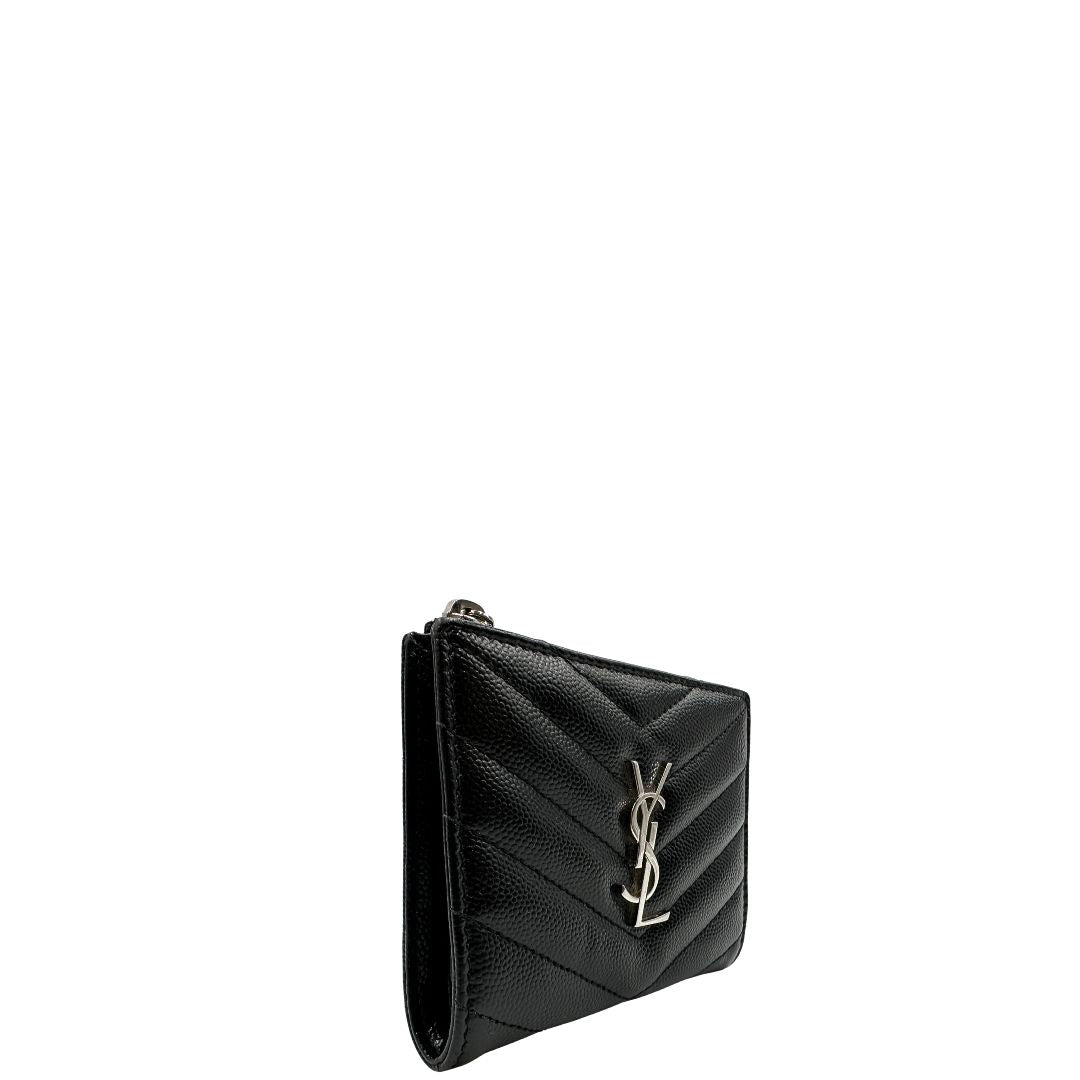 Portafoglio Saint Laurent Cassandre (pelle, nero) – foto 3 di 10