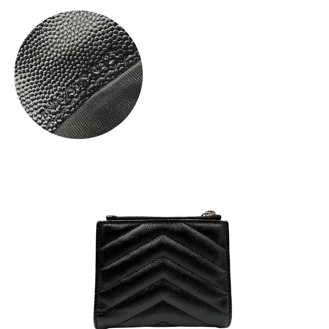 Portafoglio Saint Laurent Cassandre (pelle, nero) – foto 5 di 10