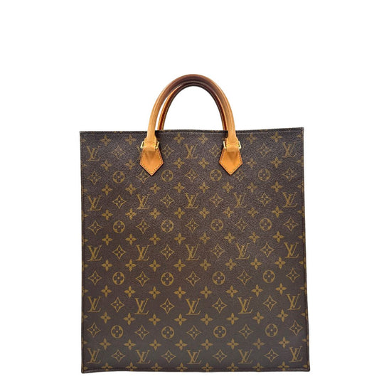 front  Borsa Louis Vuitton in canvas marrone monogram con parti metalliche dorate e finiture in vacchetta naturale; munita di doppi manici stondati. Completa di dustbag, di lusso, originale, ottime condizioni, usata. 