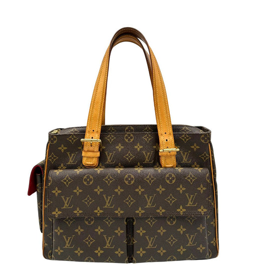 front  Borsa Multipli Citè LV in canvas monogram, di lusso, originale, ottime condizioni, usata. 