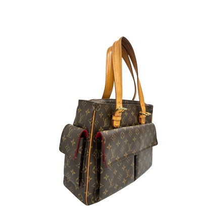 lato  Borsa Multipli Citè LV in canvas monogram, di lusso, originale, ottime condizioni, usata.