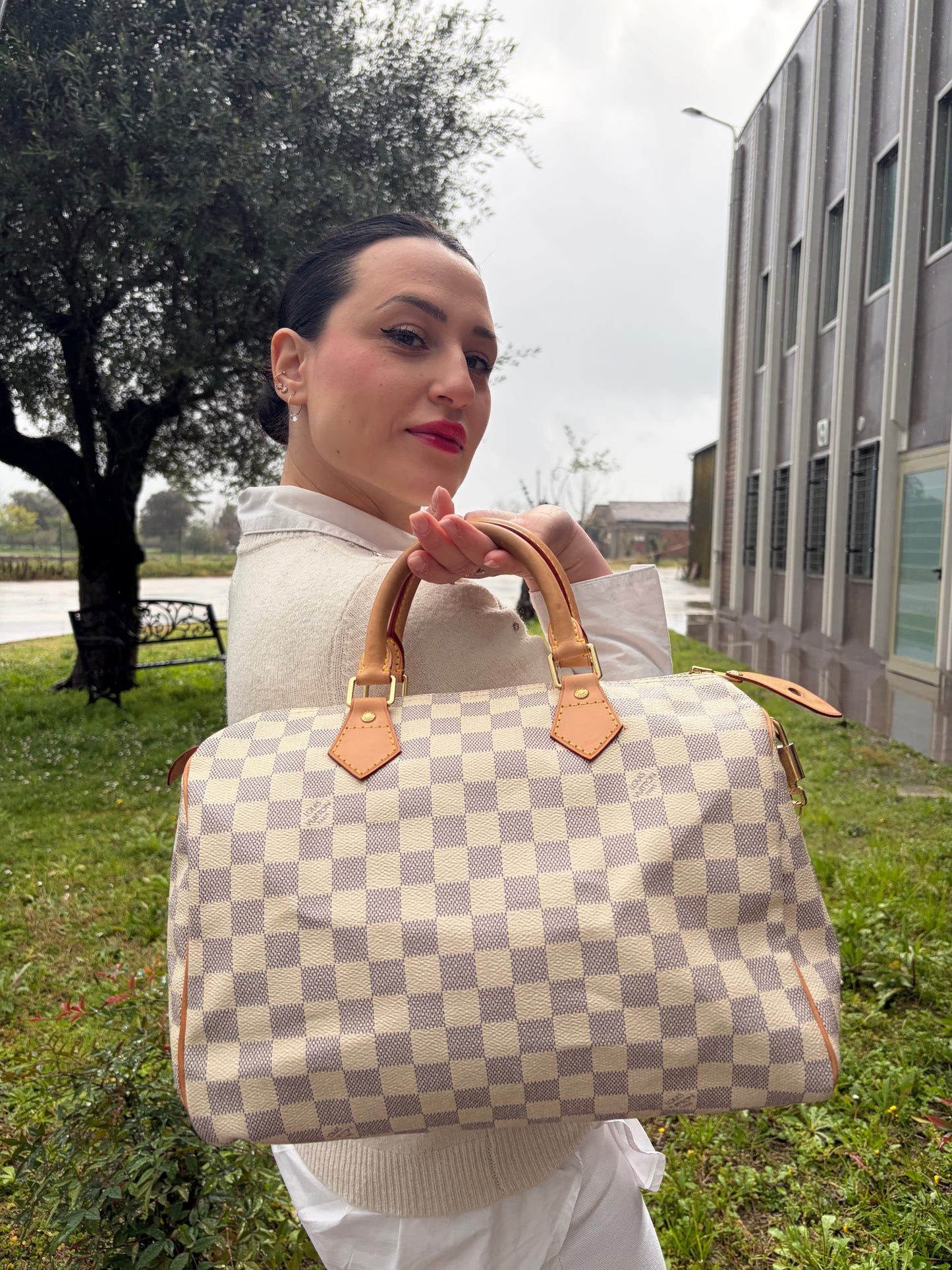Speedy 30 Damier Azur Louis Vuitton