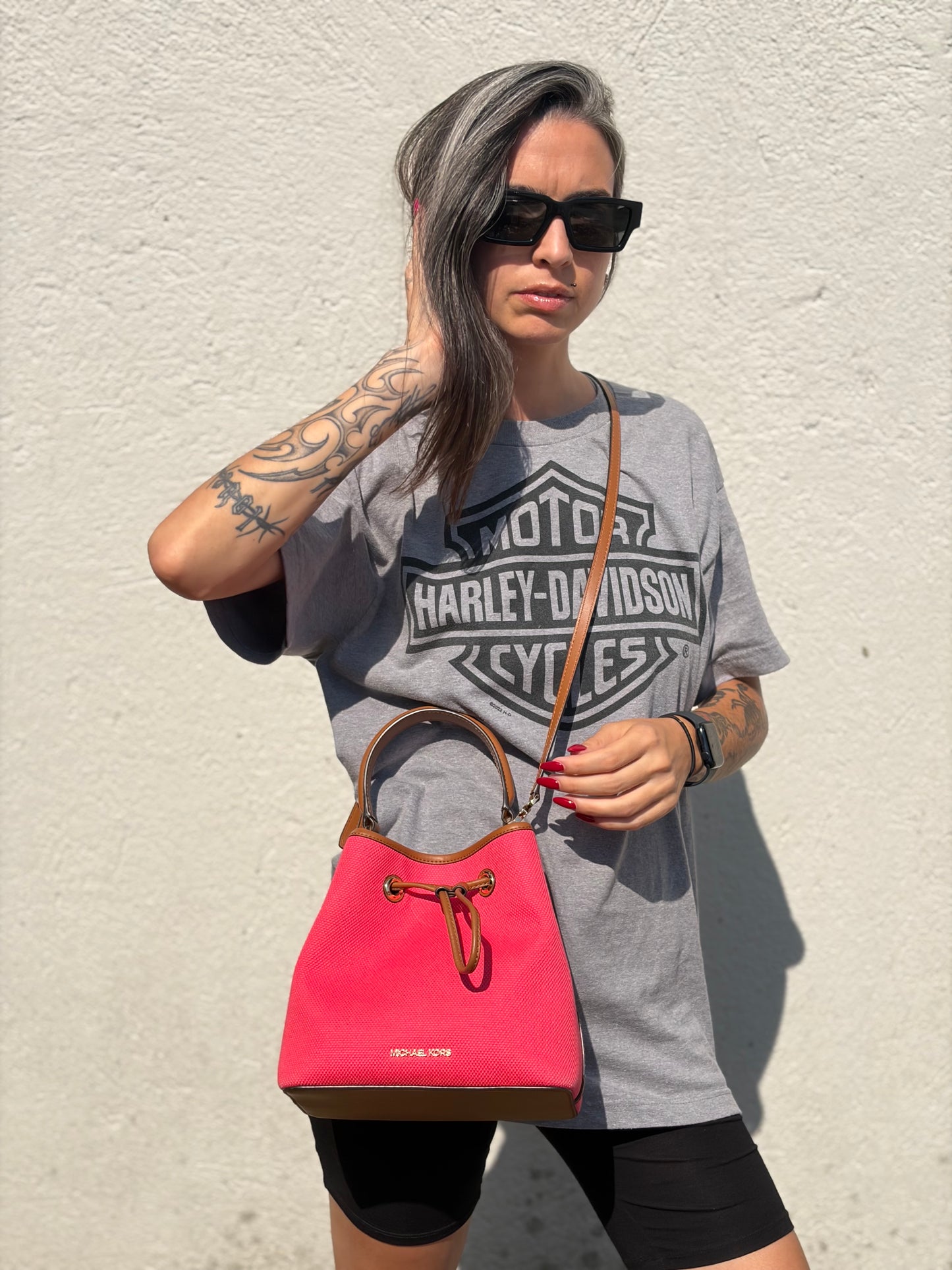 Secchiello Michael Kors rosa corallo