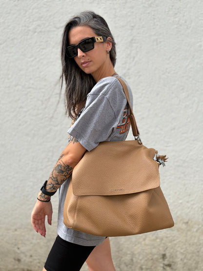 Borsa Orciani Sveva cammello grande