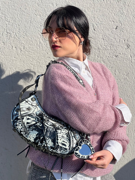 Borsa Balenciaga Le Cagole Graffiti small