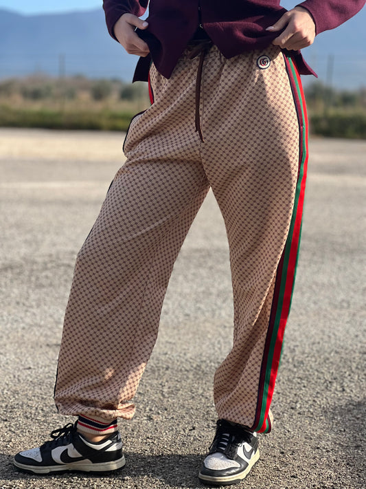 Pantalone Tuta uomo Gucci Interlocking G print jersey TG. L