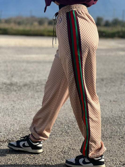 Pantalone Tuta uomo Gucci Interlocking G print jersey TG. L