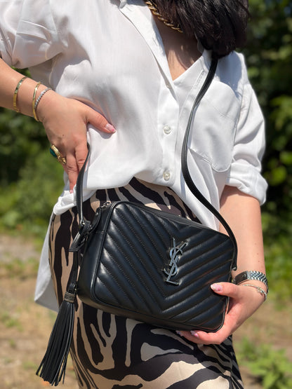 Camera bag Lou Saint Laurent nera