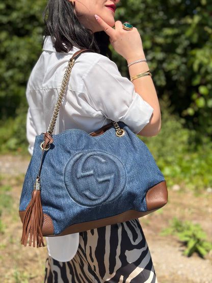 Borsa Gucci Soho denim