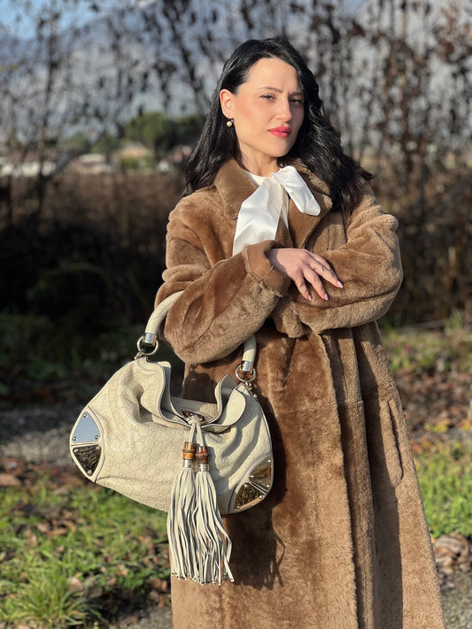 Borsa Gucci Indy bianco avorio