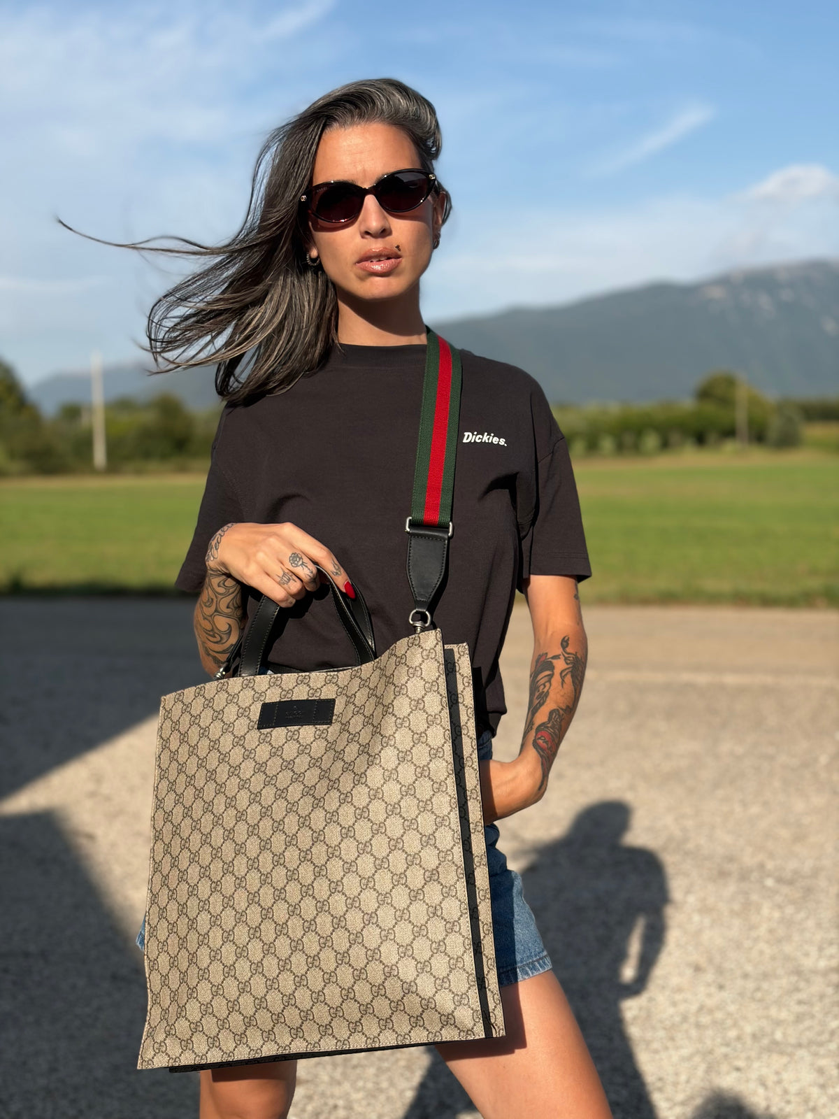 Tote Gucci Vertical GG Supreme