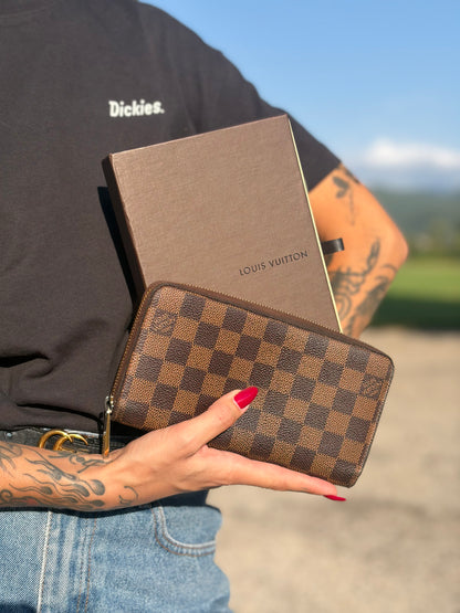 Portafoglio Zippy Louis Vuitton Damier ébène