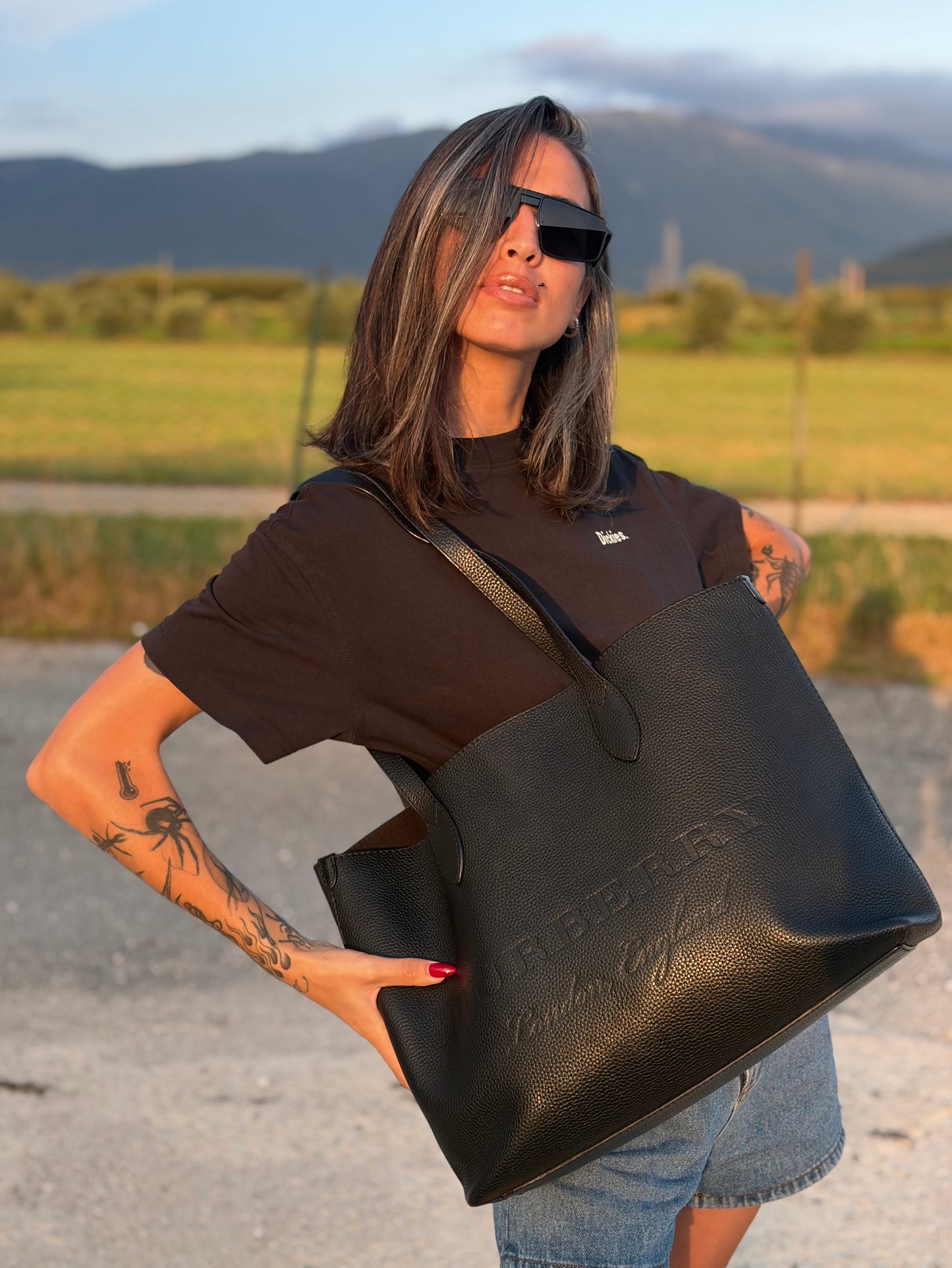 Shopper Remington Burberry nera
