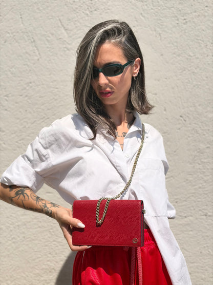 Wallet On Chain Gucci Betty rosso