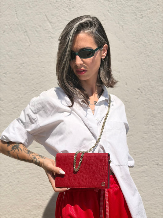 Wallet On Chain Gucci Betty rosso