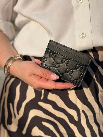 Portacarte Gucci Guccissima nero