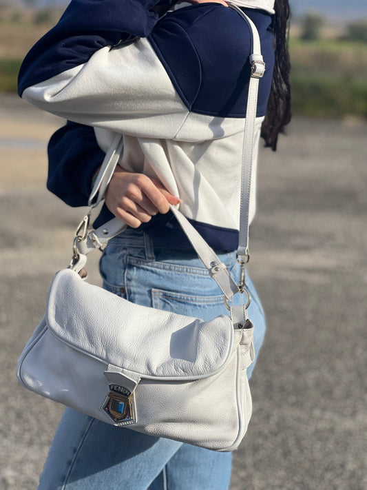 Tracolla Fendi bianca