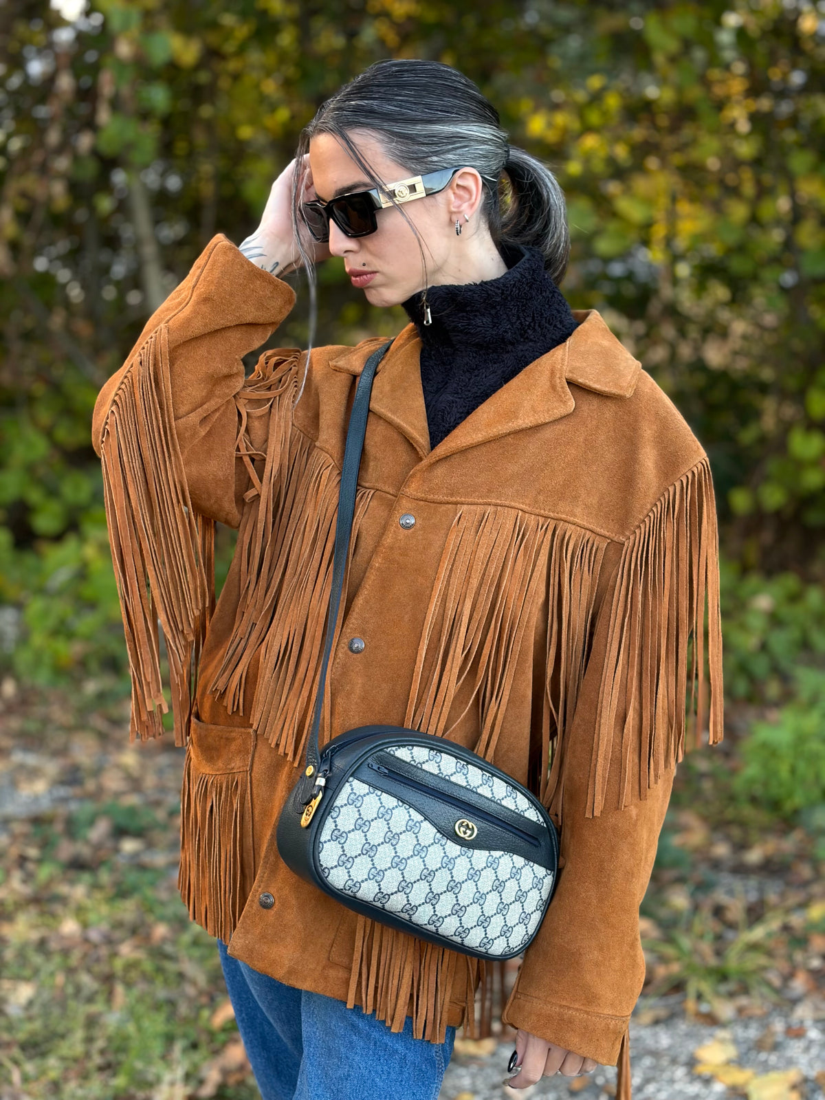 Tracolla Gucci GG Vintage