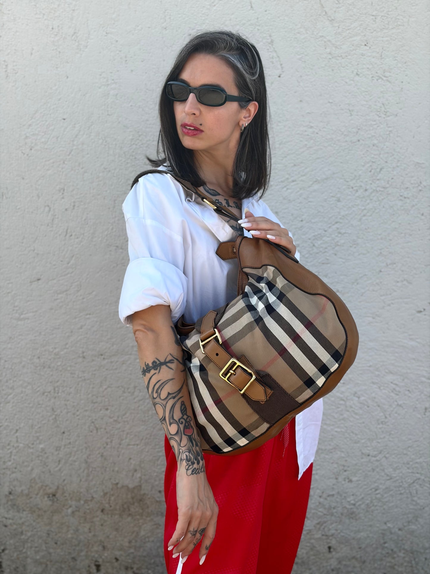 Hobo Burberry tartan