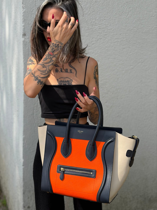 Borsa Celine Luggage multicolor
