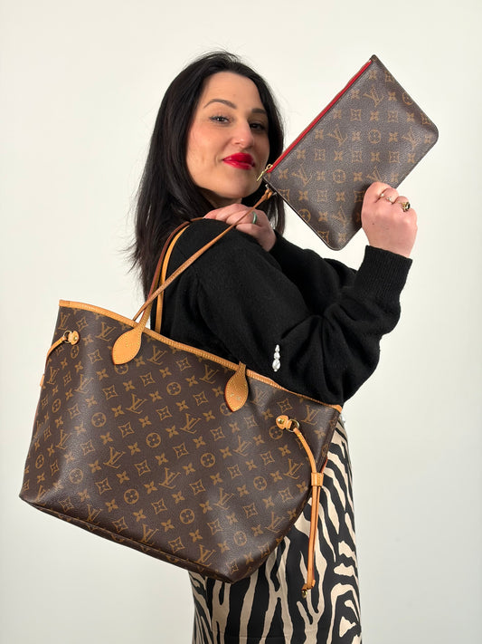 Neverfull MM Louis Vuitton monogram personalizzata