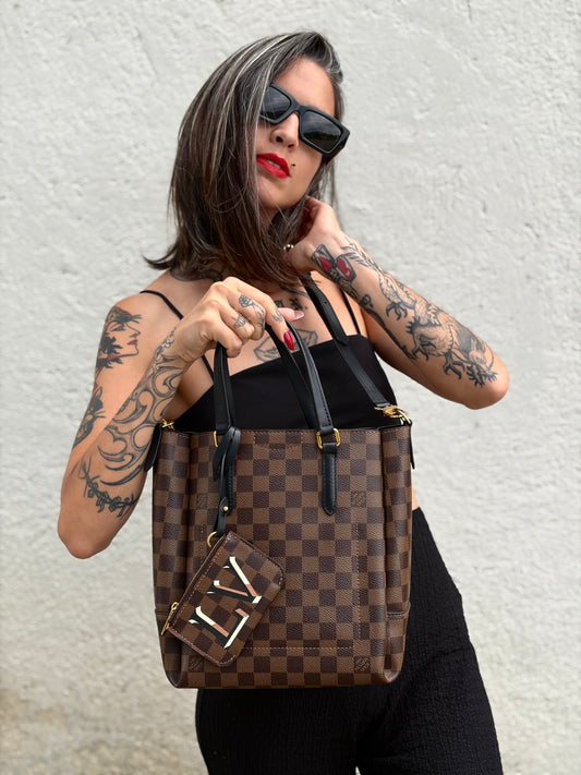 Borsa Belmont Louis Vuitton Damier Ébène