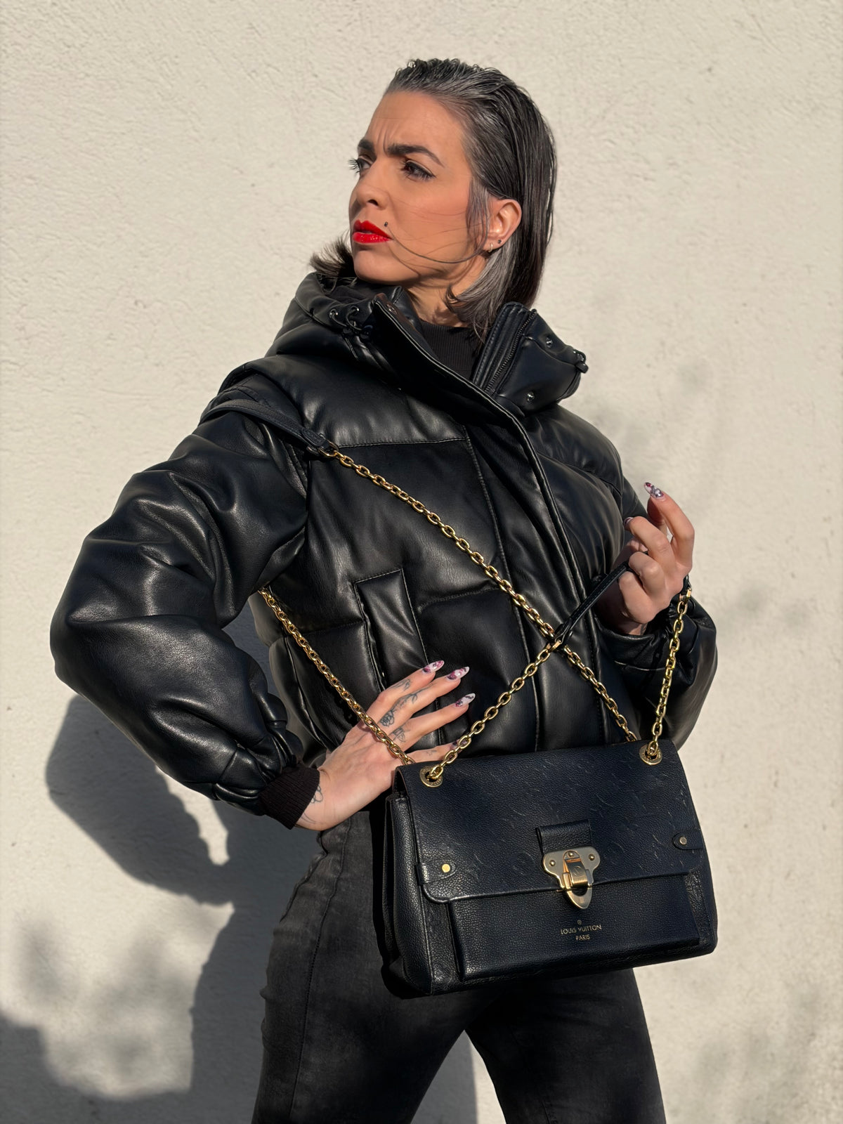 Borsa Vavin PM blu Louis Vuitton