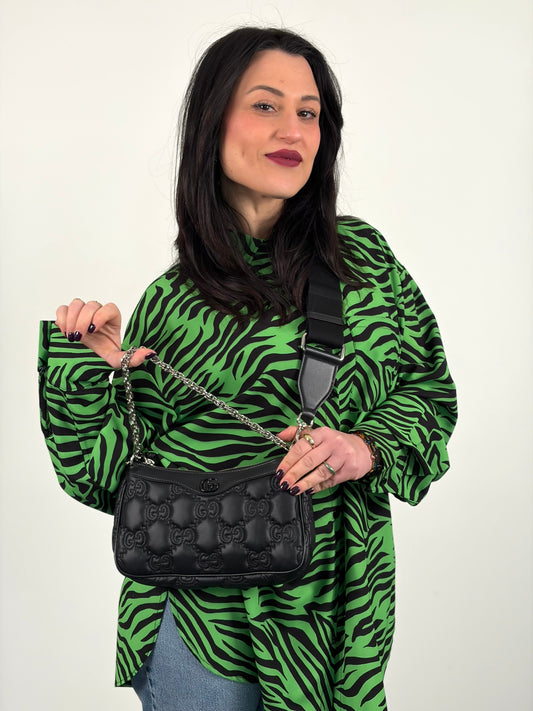 Tracolla Gucci GG Matelassé nera