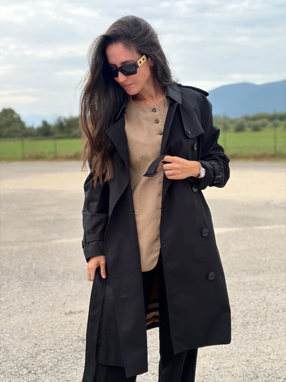 Trench Burberry nero TG. 42