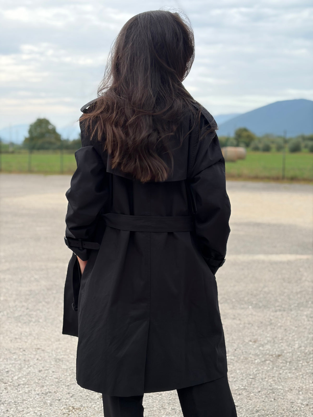 Trench Burberry nero TG. 42